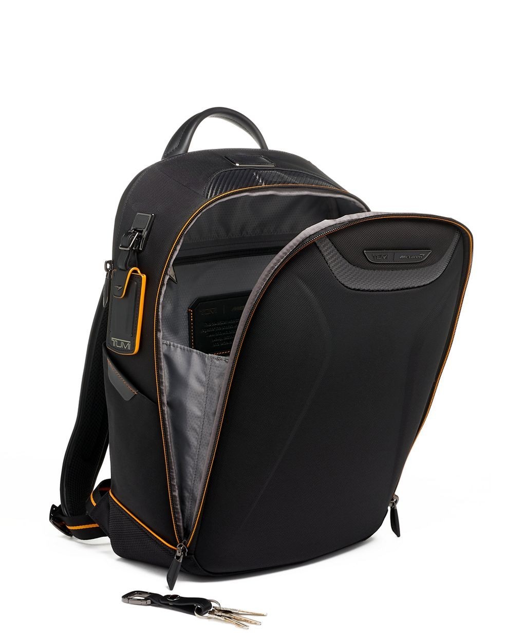 New Tumi McLaren Velocity Backpack Black Carbon Fiber, With Tags, Retail $1200