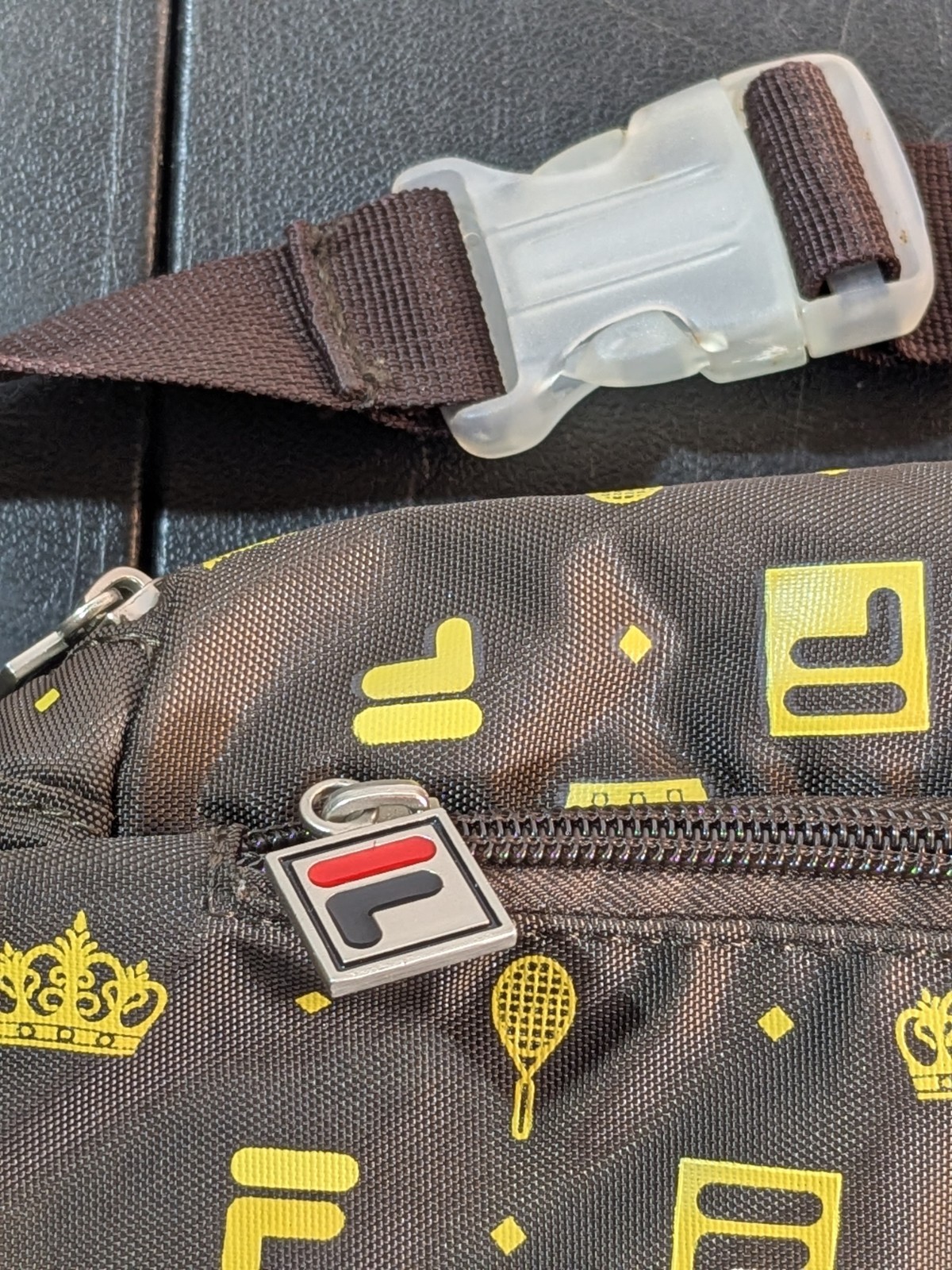 FILA + Urban Outfitters Monogram Sling Bag | 20″x7″x5″ Fanny Pack