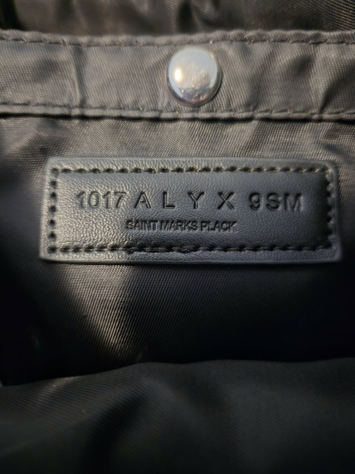 1017 ALYX 9SM Black Backpack Buckle/Zip/Drawstring Adjustable Strap Pockets