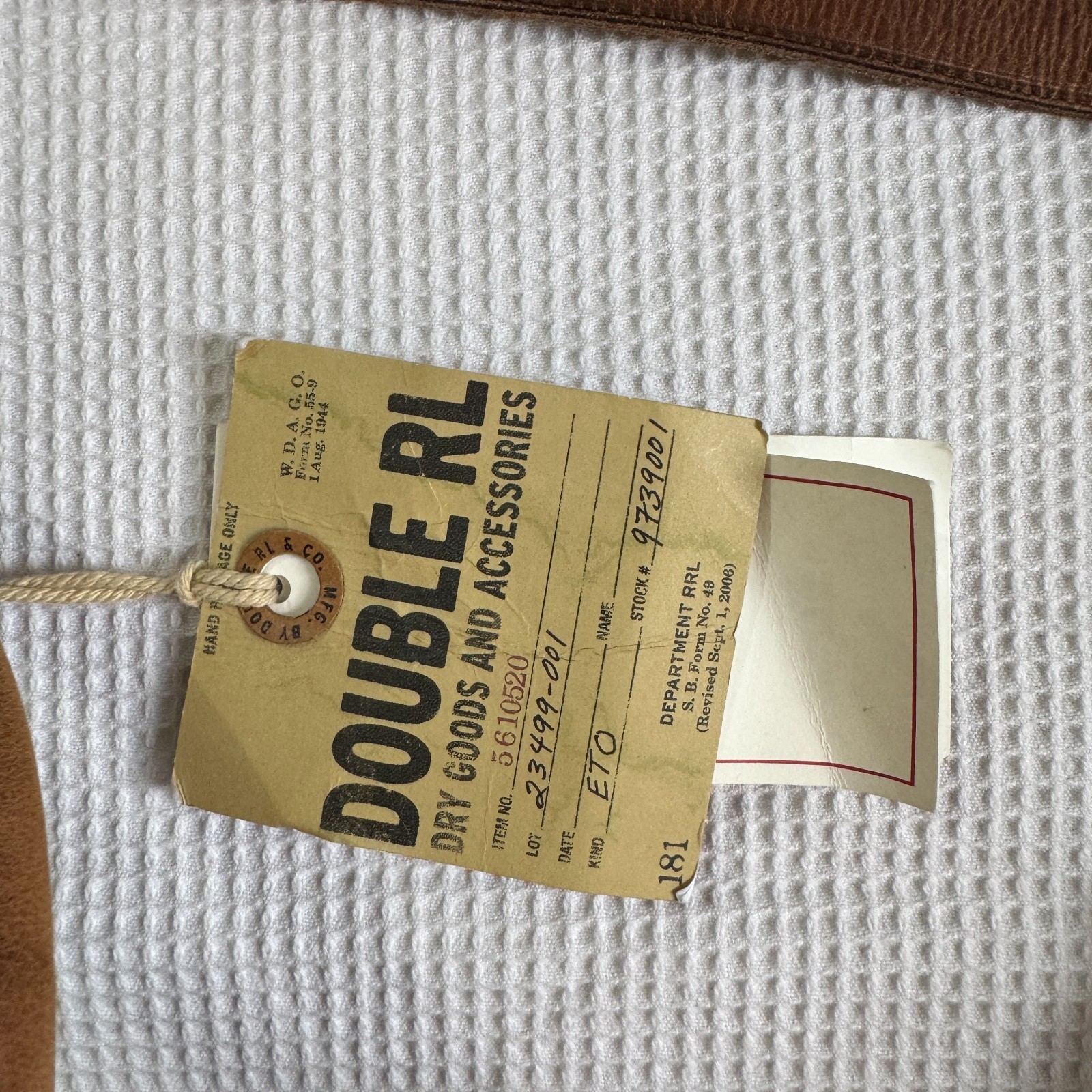 RRL Double RL Ralph Lauren Leather Trim Canvas Douglas Duffel Bag Khaki OS