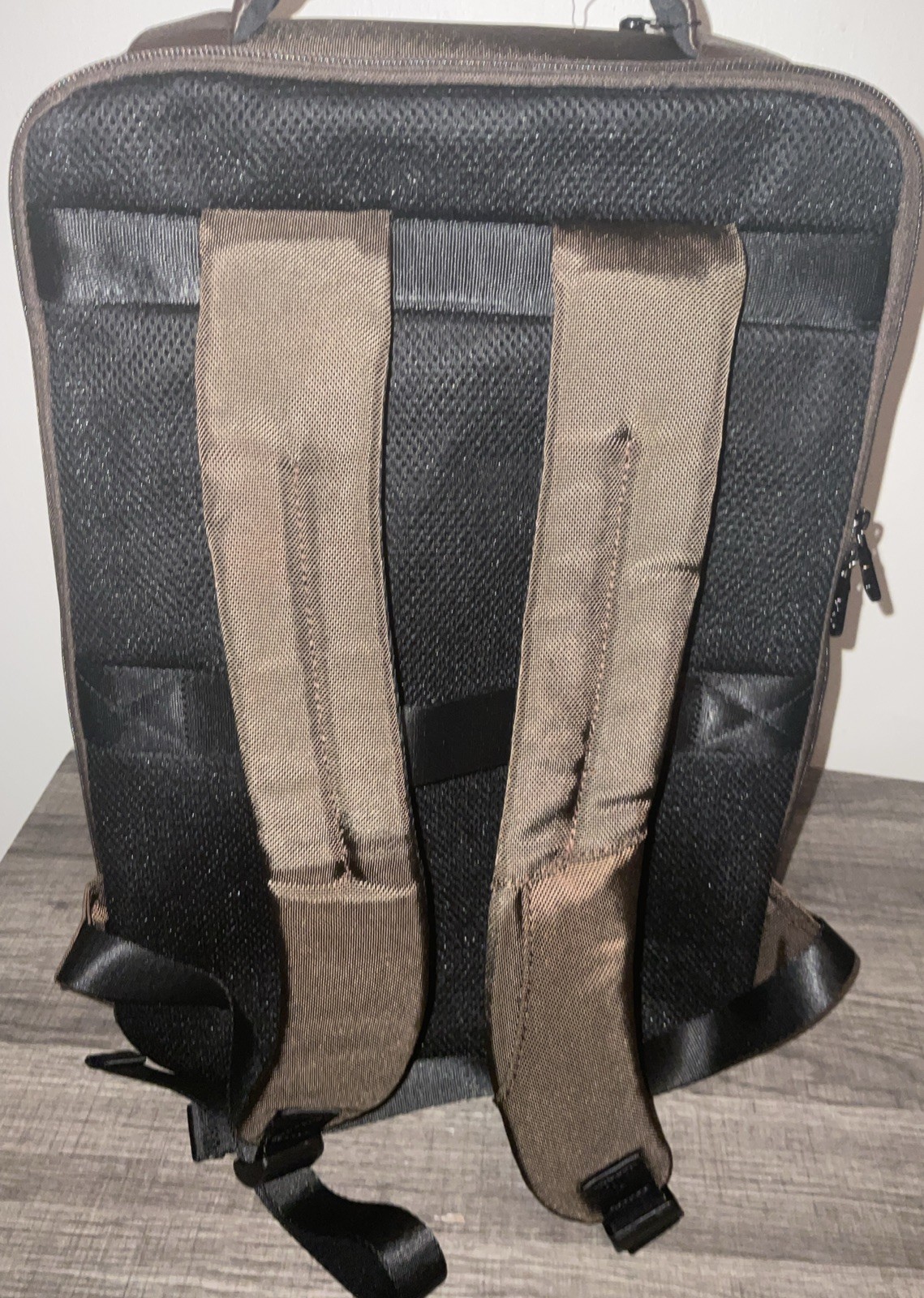ROBERT GRAHAM PEBBLED BROWN LEATHER FRONT PANEL MIXED MEDIA BACKPAC THURSTON NWT