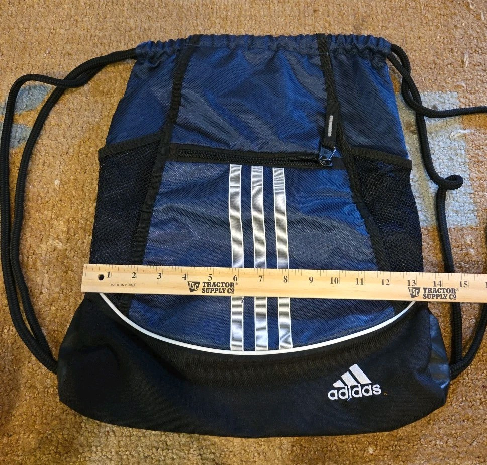 Adidas Drawstring Bag Royal Blue