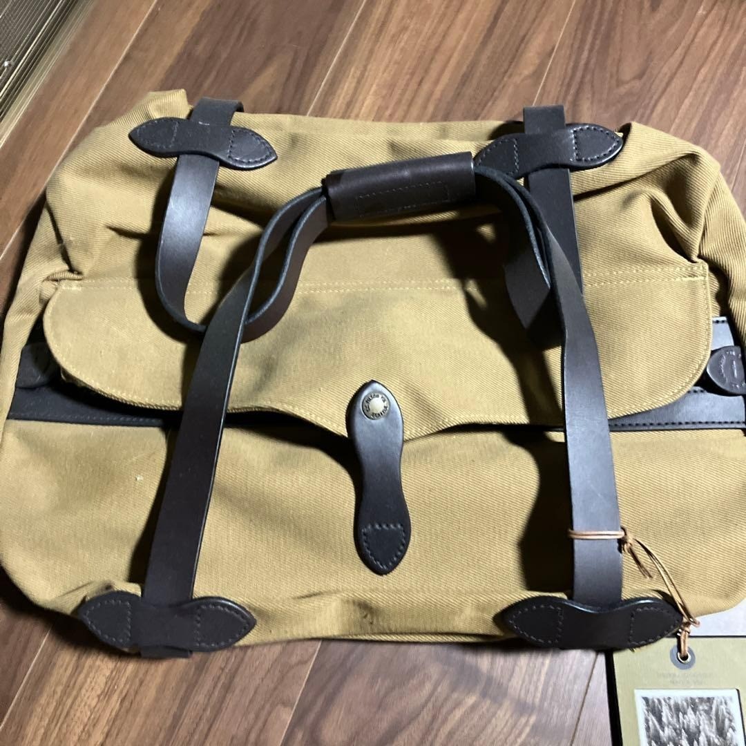 FILSON Small Rugged Twill Duffle Bag 33L Tan Travel New