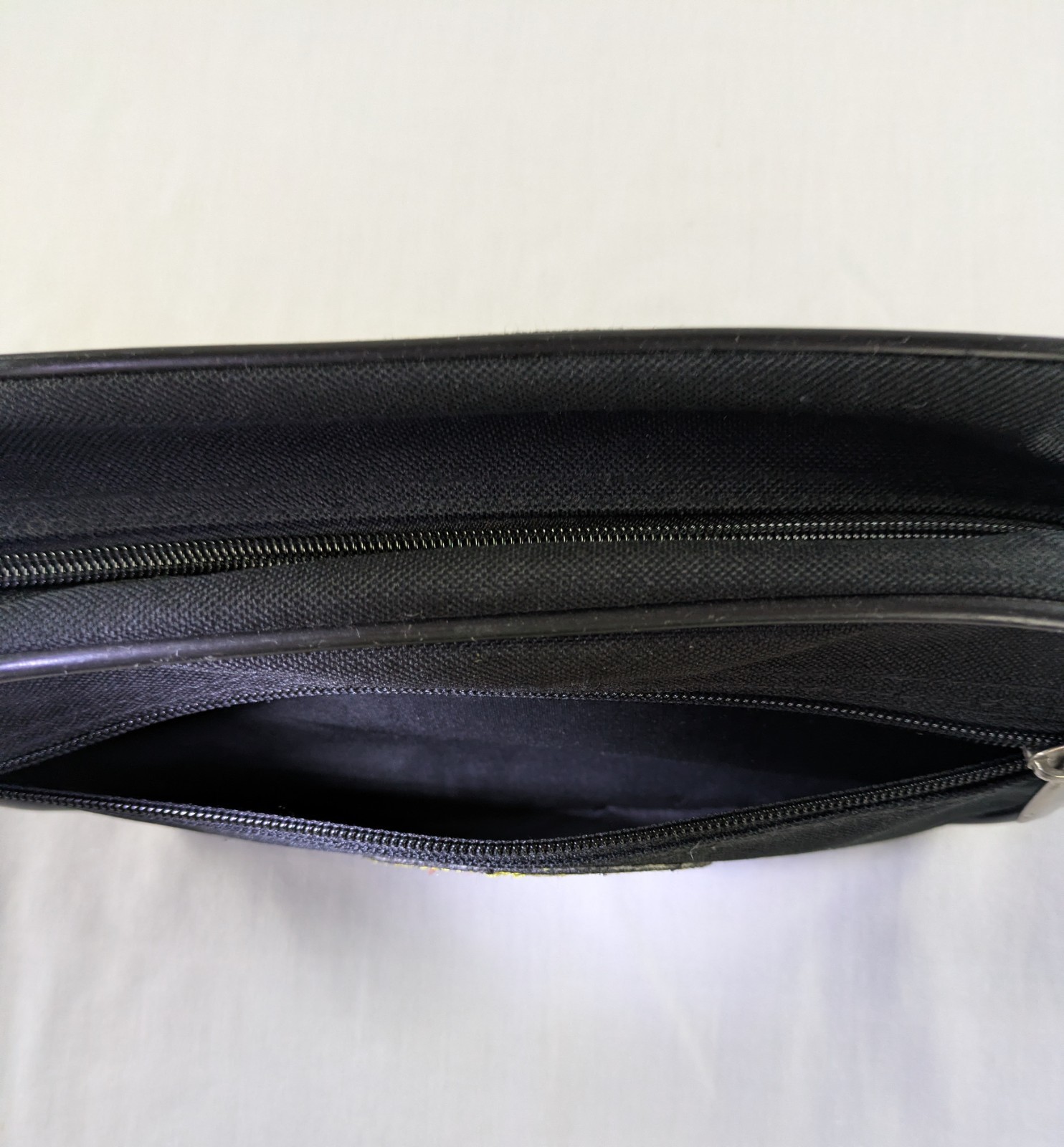 USMC Marines Toiletry Bag Black ZipShaving Travel Embroidered EGA Emblem Patch