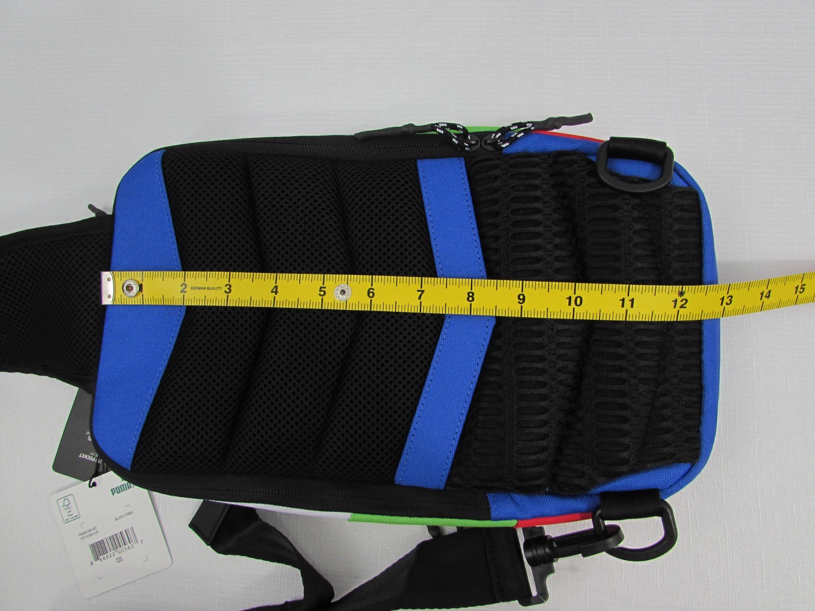 PUMA Forecast Multitude Sling Backpack Blue Multi Shoulder Bag NWT.