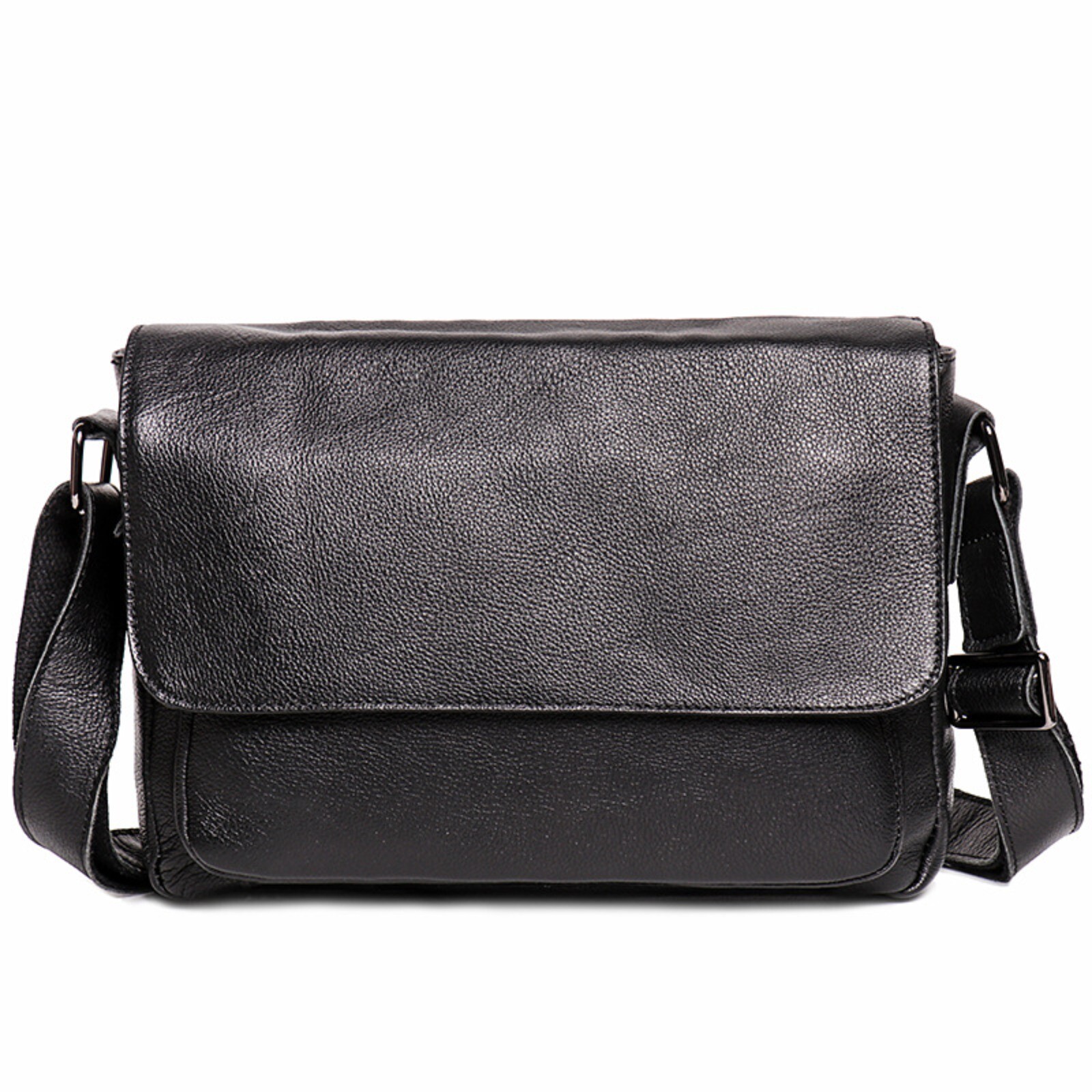 Men Leather Crossbody Messenger Bag Shoulder Satchel for Work Travel Casual