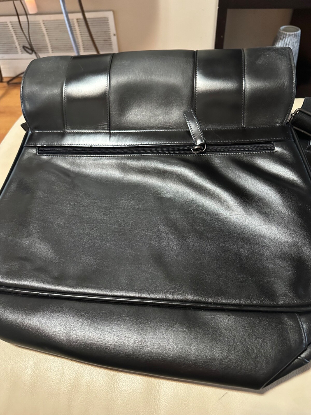 NEW VERSACE LEATHER SHOULDER BAG 13 x 17 INCHES