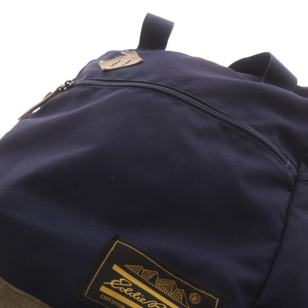 Eddie Bauer Navy Suede Backpack Men’s Day Bag B Condition 37cm/14.6in