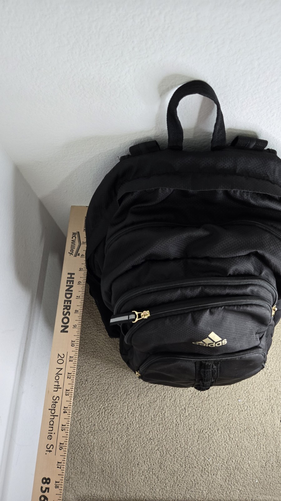 Adidas Prime 6 Black And Gold Backpack 979119-D