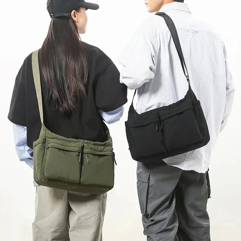 UIQLO Casual Multi-pocket Messenger Bag Men Women Shoulder Bag Travel Sport Bag