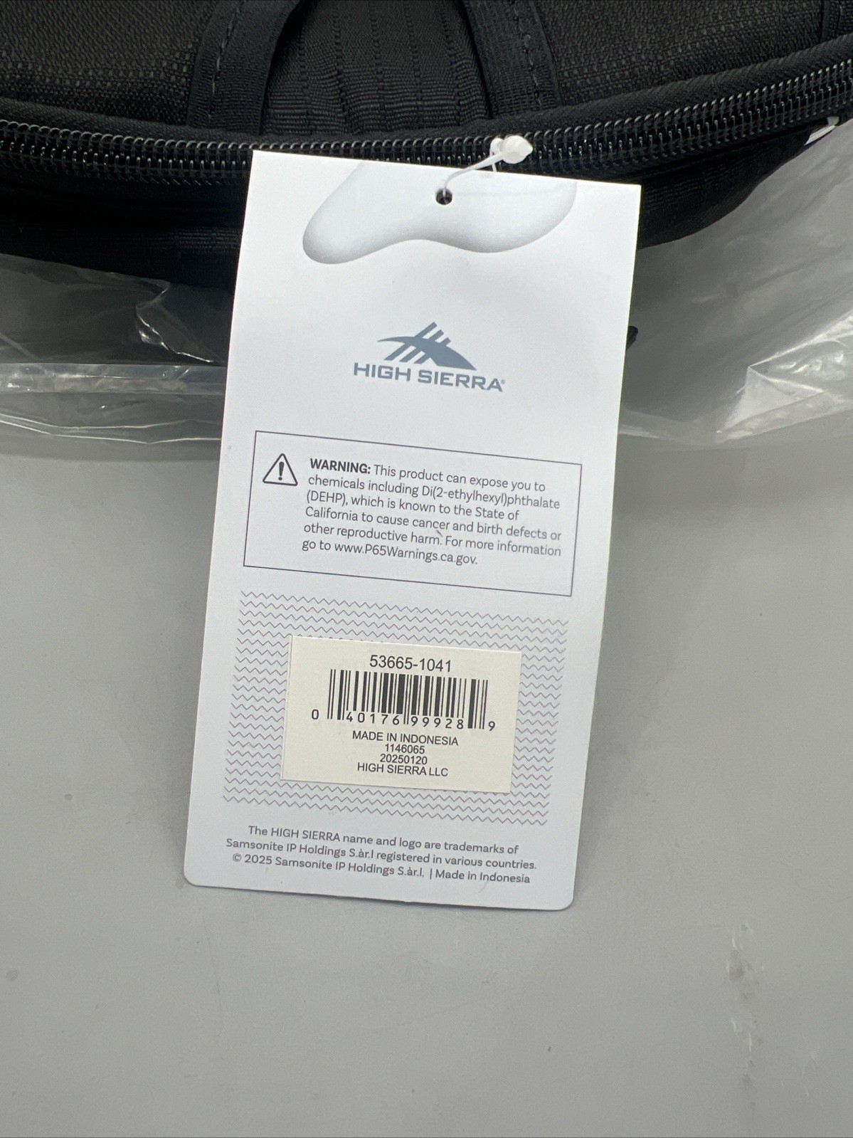 High Sierra 4 ZIPPER LAPTOP POUCH Backpack (Black)NWT