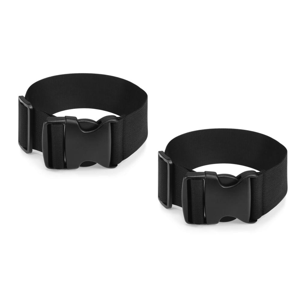 2 Count Everywhere Belt Bag Extended Strap Extenders Black Fanny Pack for