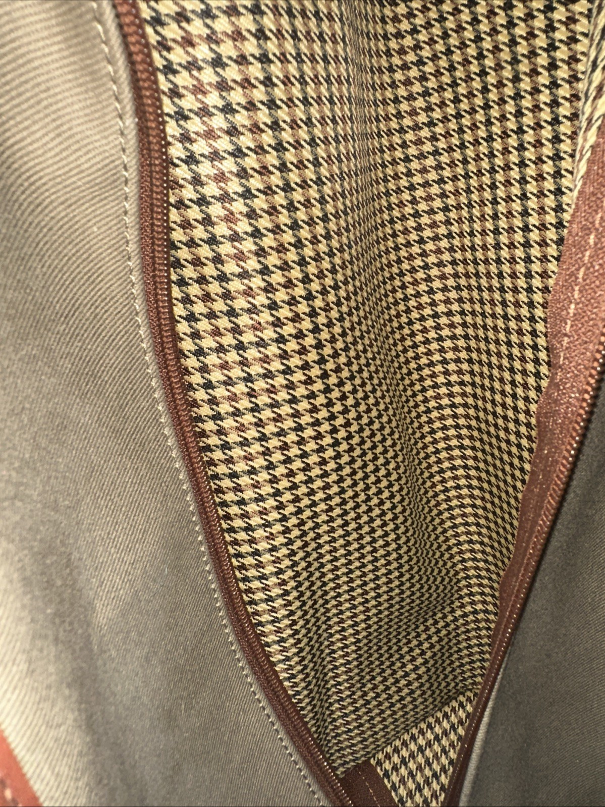 CUTTER & BUCK Canvas Top Grain Leather Trim Durable Cotton Twill Zipped Shoe Bag