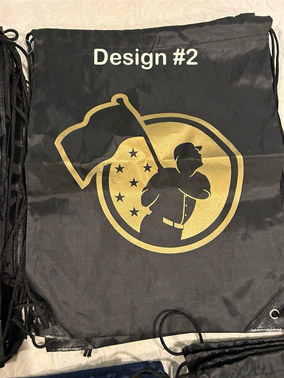 New Promotional Baseballism Drawstring Backpack – CHOOSE YOUR DESIGN