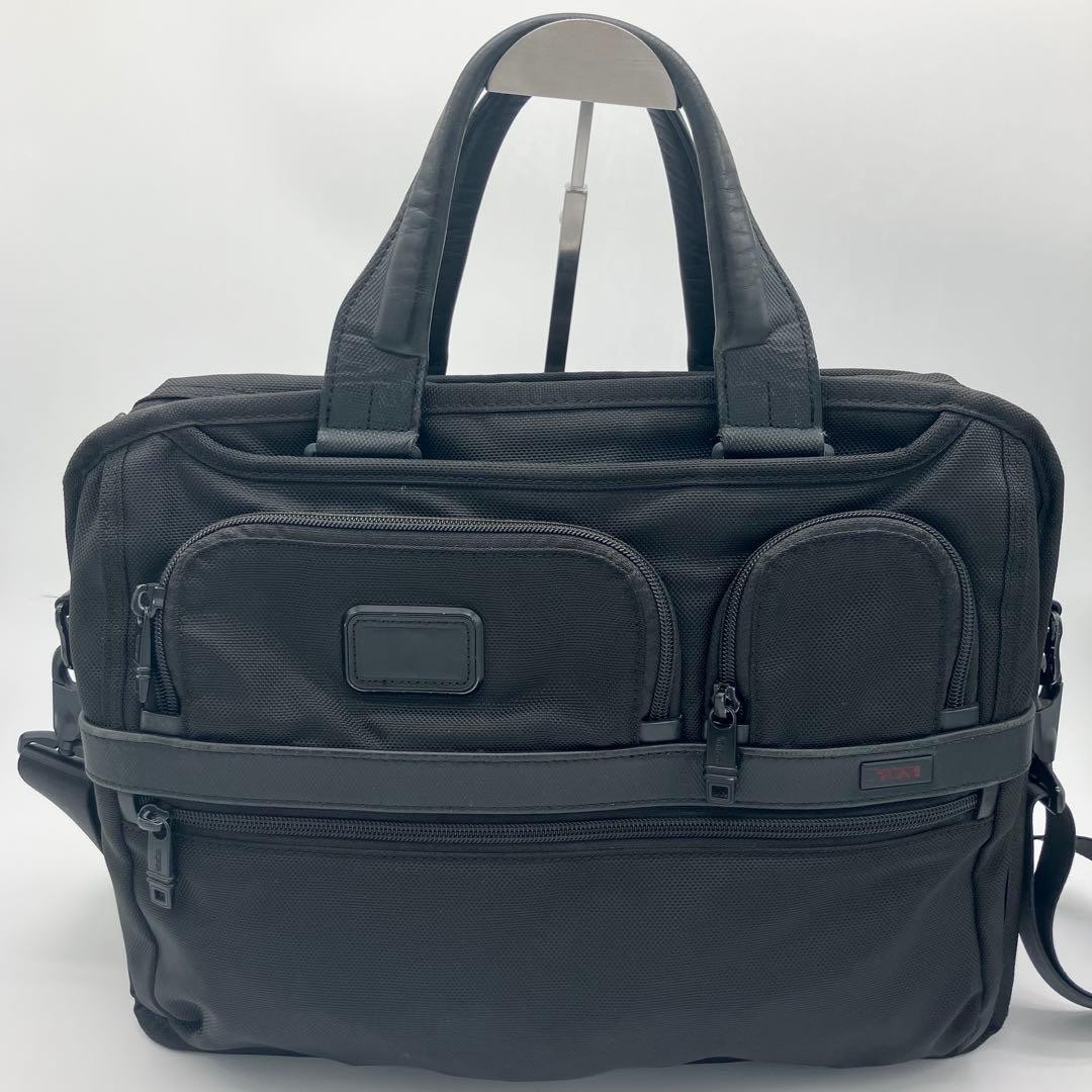 TUMI Alpha 2 Expandable 2WAY Expandable Business Bag Black