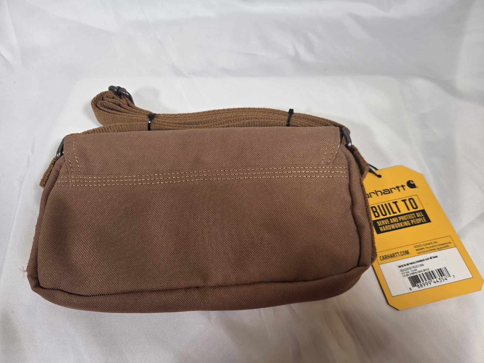 NWT Carhartt Crossbody Horizontal/Waist Bag Brown Rain Defender Model #CB0376