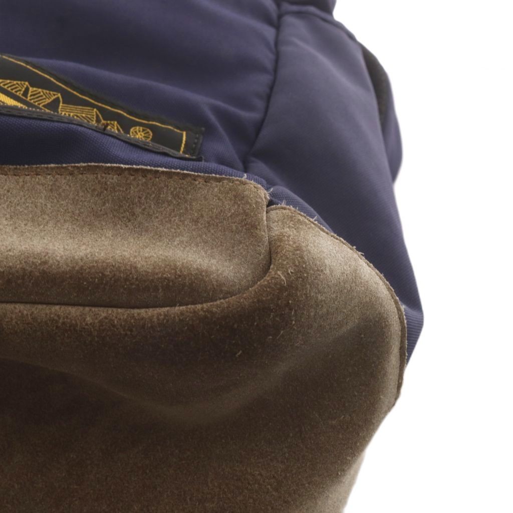 Eddie Bauer Navy Suede Backpack Men’s Day Bag B Condition 37cm/14.6in
