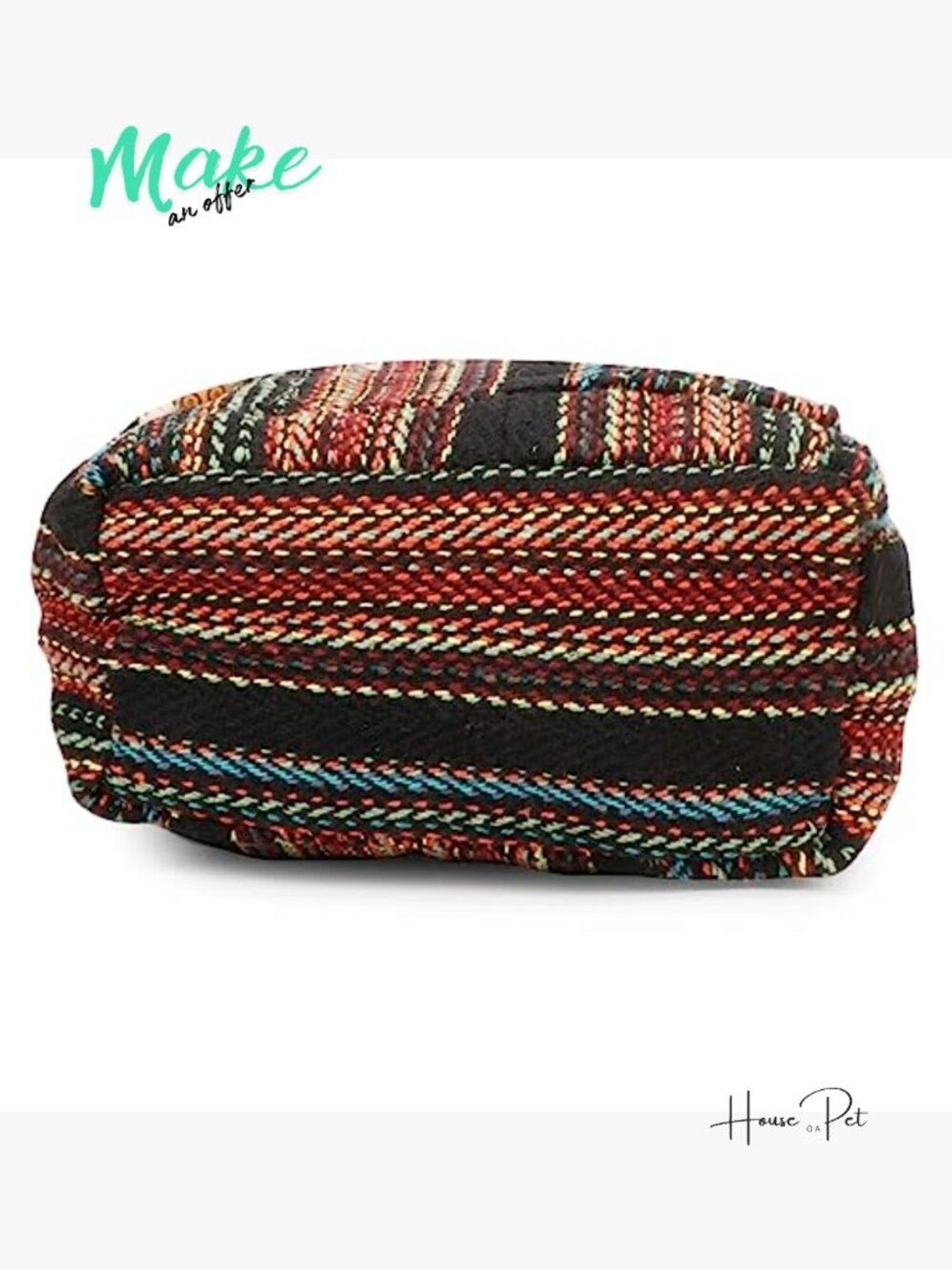 Hemp Messenger Crossbody Sling Bag Boho Eco-Friendly Organic