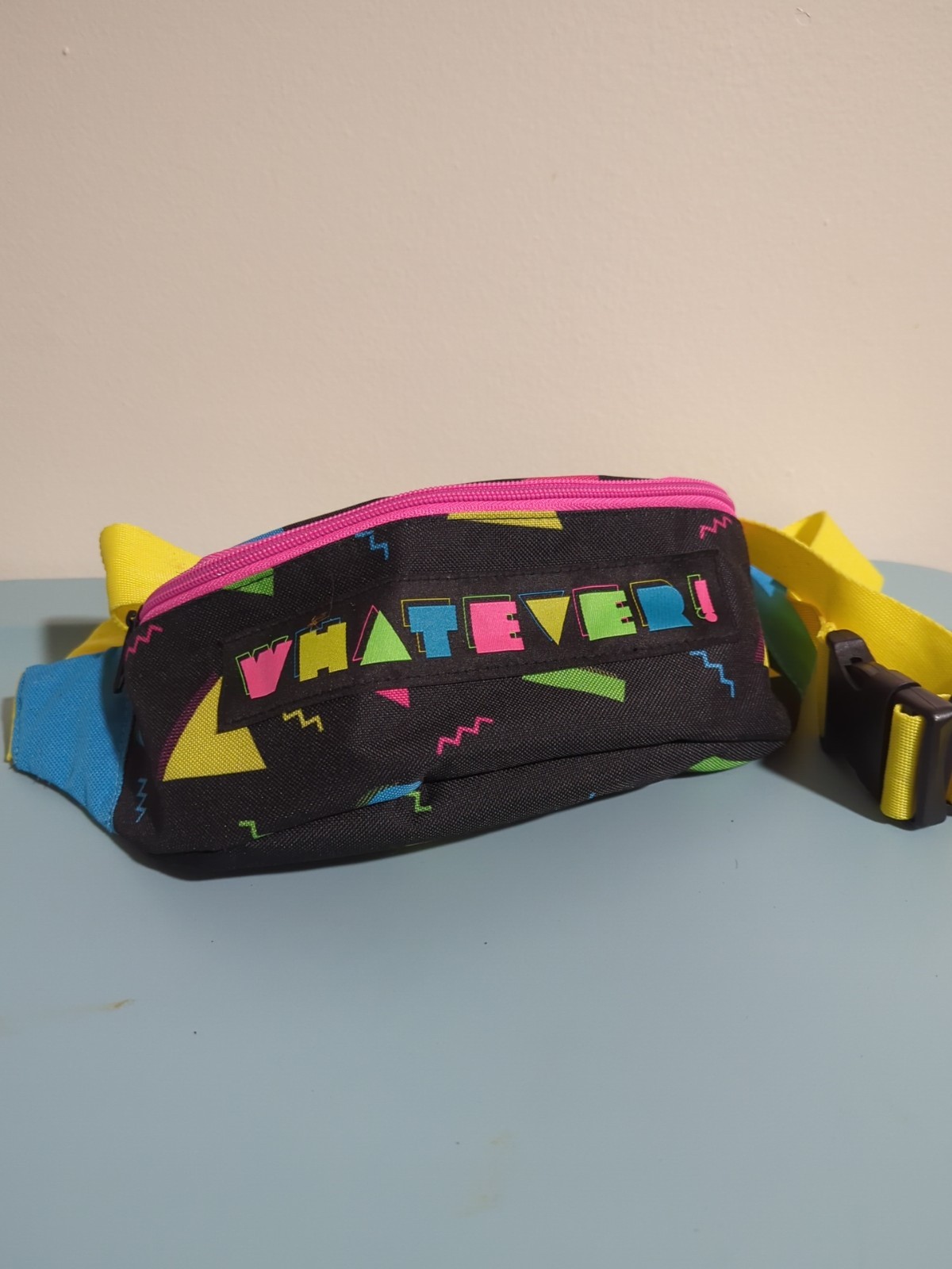 Whatever Fannypack Target Exclusive 2019 Fun Retro 80’s Style w/ Blue Lining