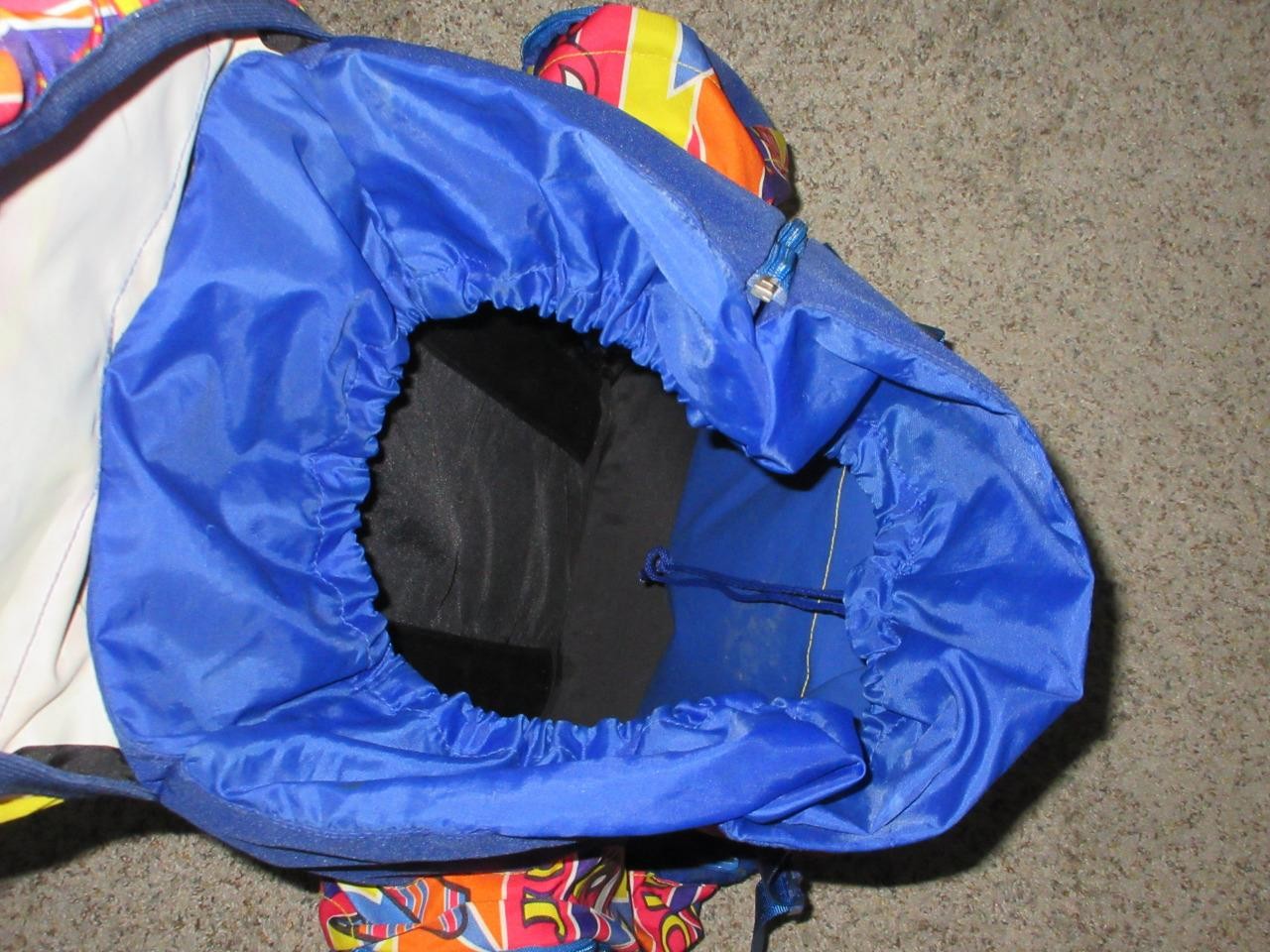 VTG INVICTA MULTI-COLOR BRIGHT BLUE JOLLY BACKPACK