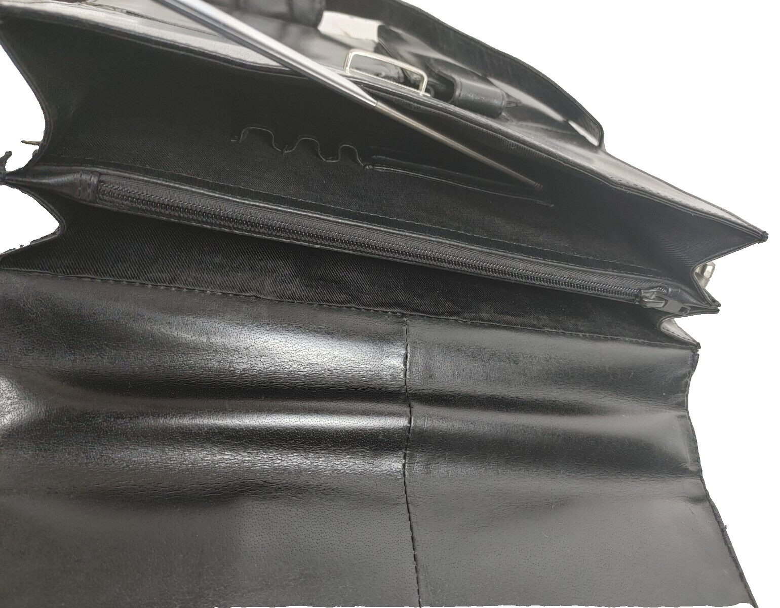 Dizengoff Men Genuine Leather Cross Body Shoulder Messenger Bag Small Black