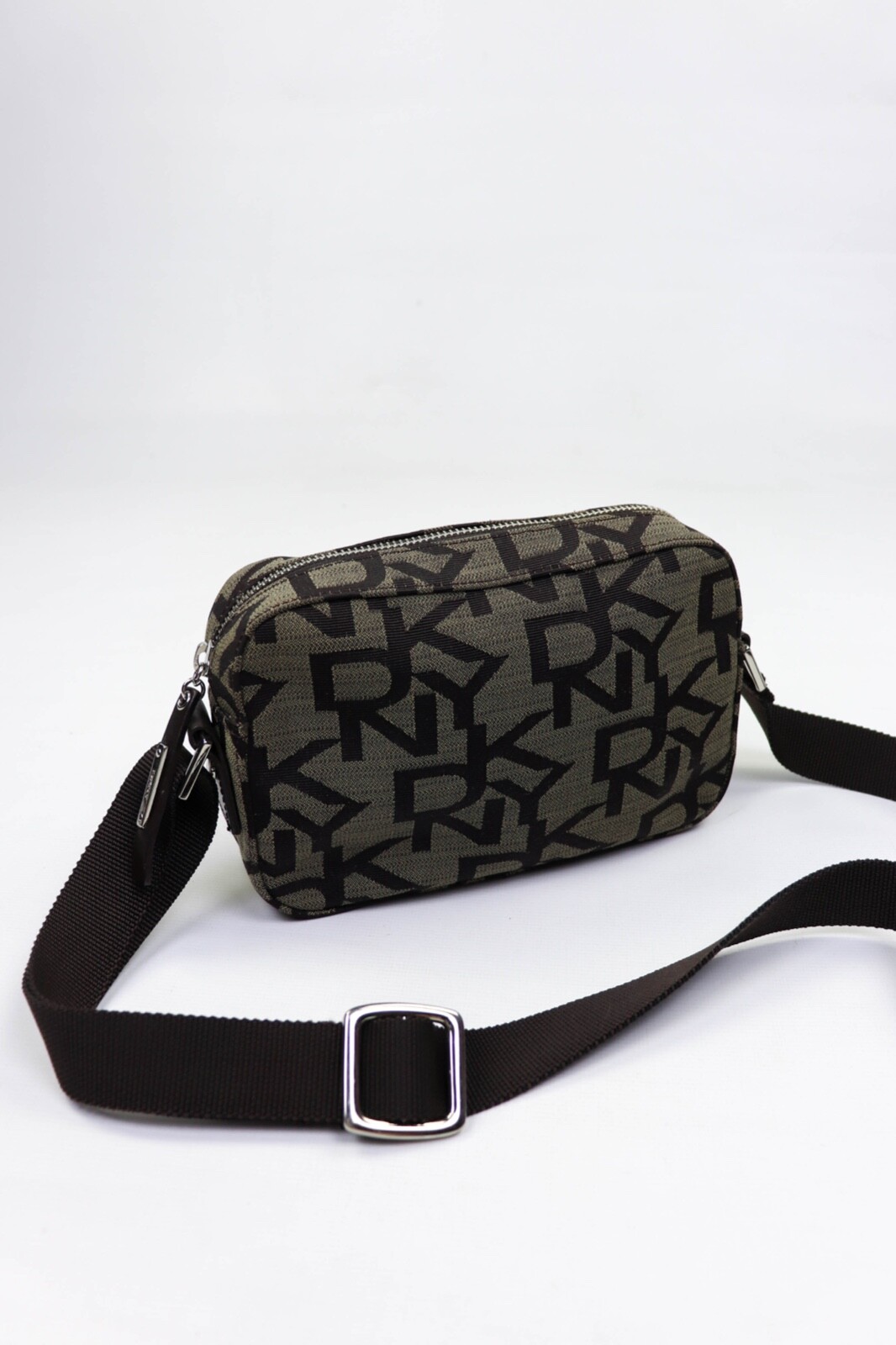 DKNY Donna Karan New York Monogram Brown/Beige Small Crossbody Bag