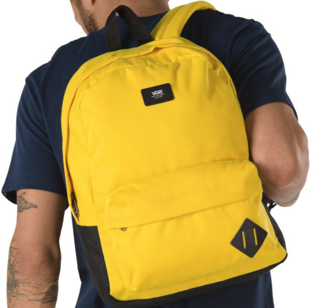 NWT Vans Old Skool III Backpack School Laptop Bag VN0A3I6RD2P Sulphur Black $36