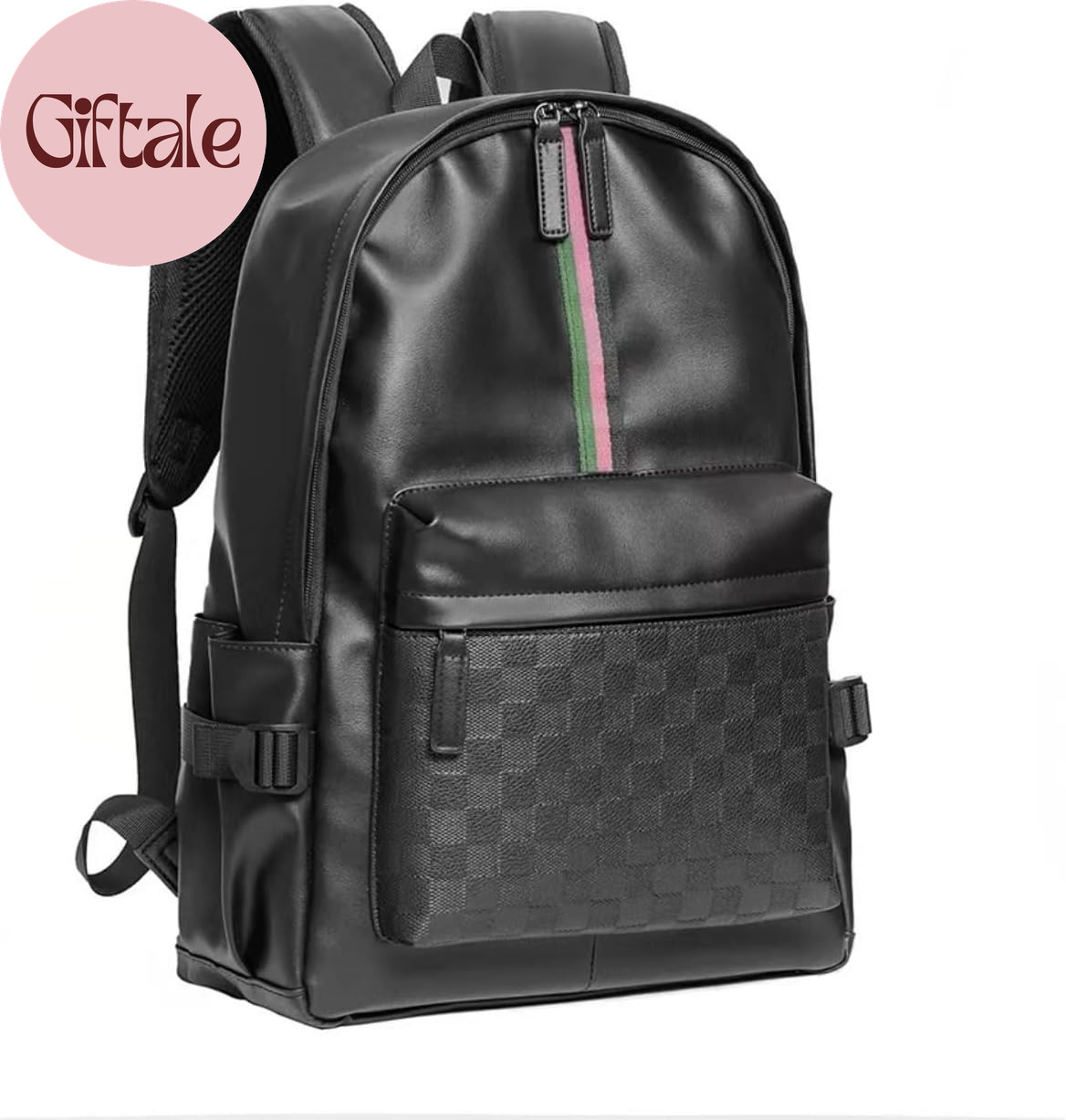 Leather Backpack School College Bookbag Leisure Business Travel Hiking Rucksack,