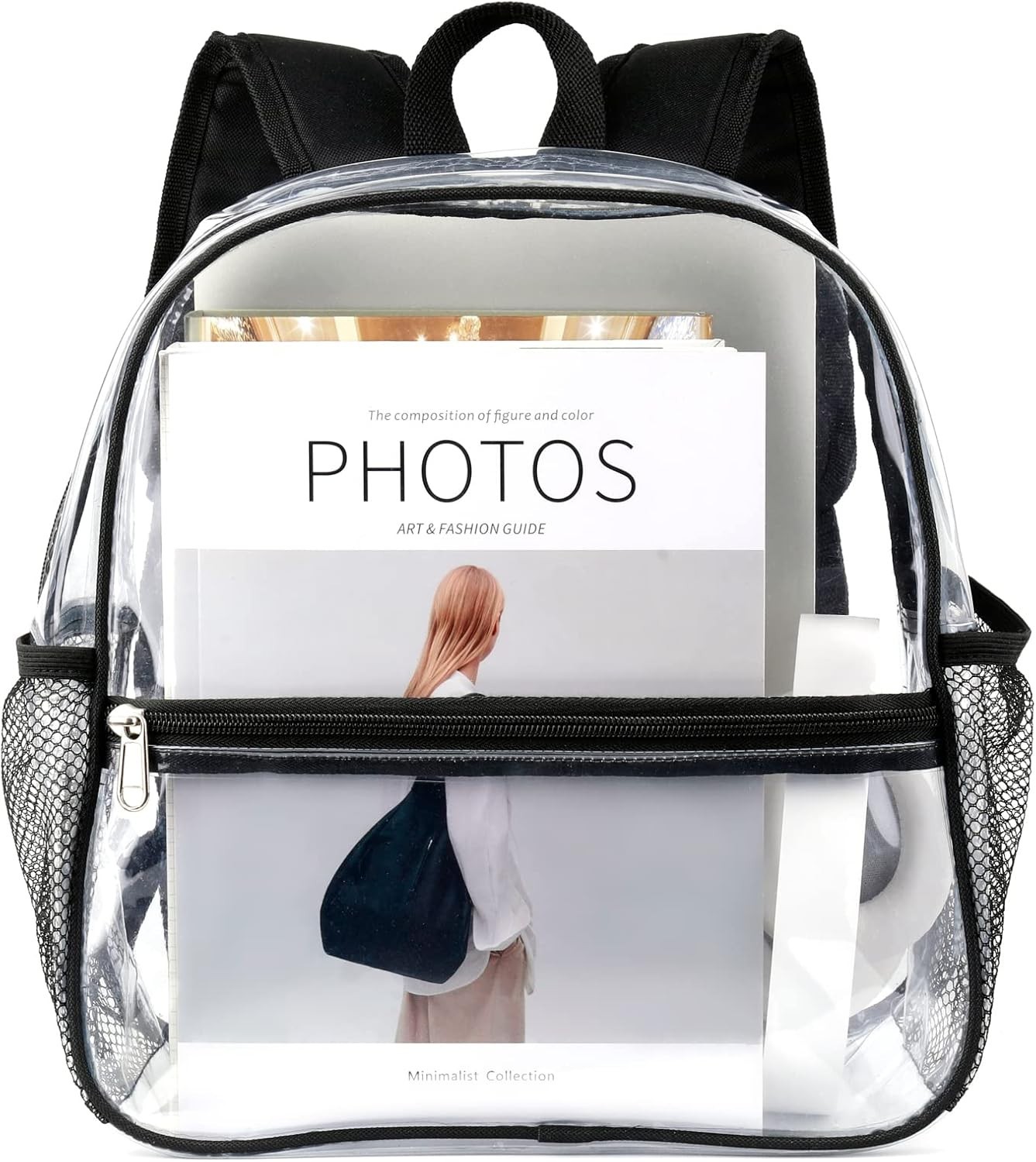 12X6X12 Clear Backpack Stadium Approved Mini Small Clear Bag for Stadium Events