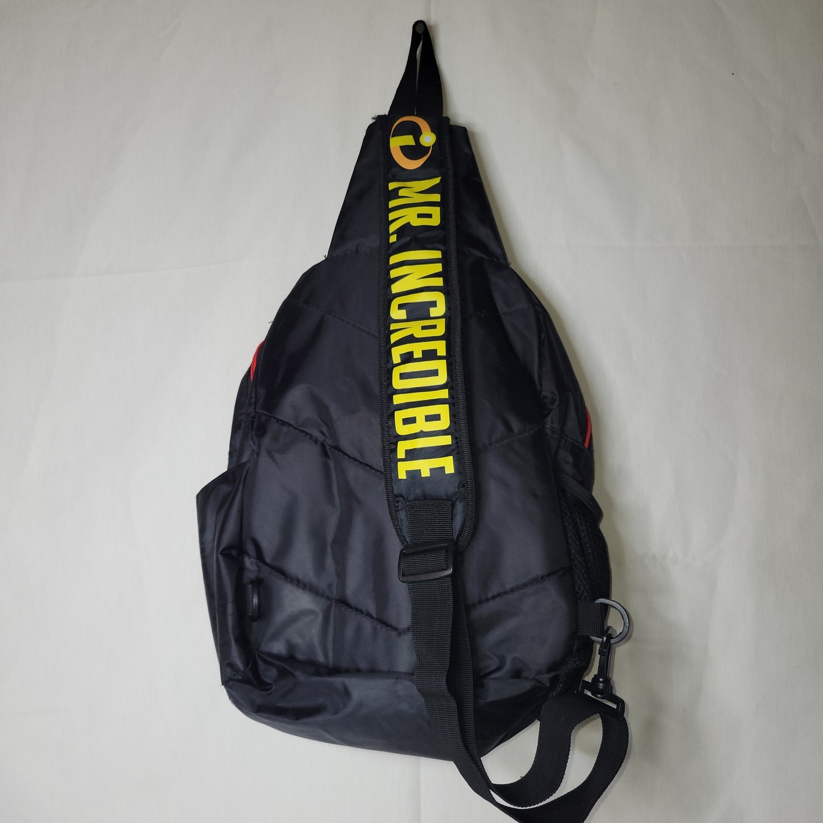 Mr Incredible Sling Bag Backpack Black/Red Incredibles Disney Pixar