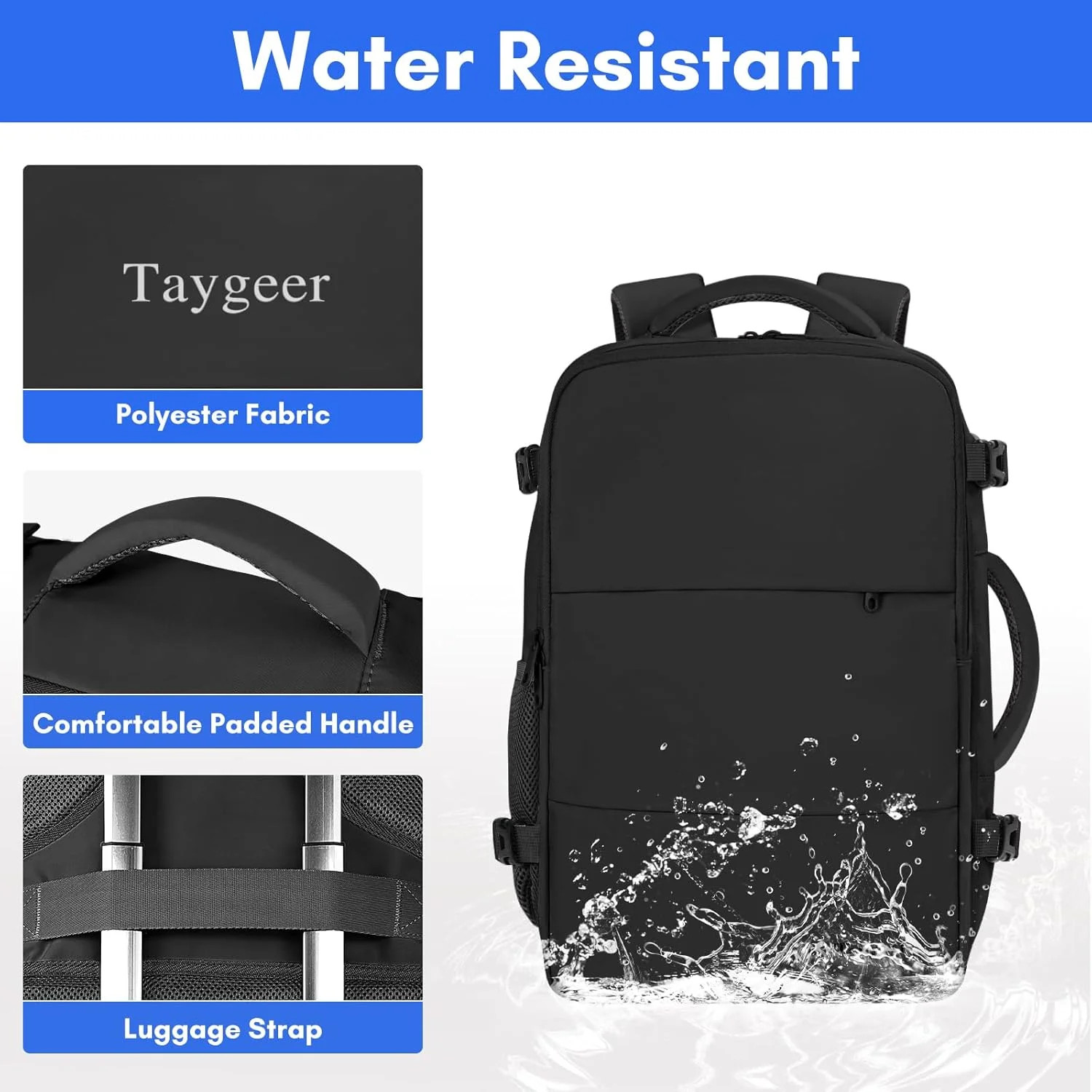Travel Laptop Backpack for Men, Airplane Approved Travel Backpack | 15.6inc