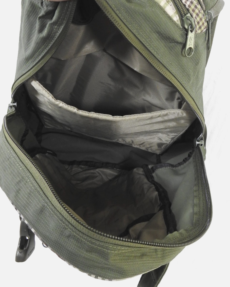 Dakine Olive Green & Tan Plaid Explorer Pack Laptop Backpack. #8130-050-27