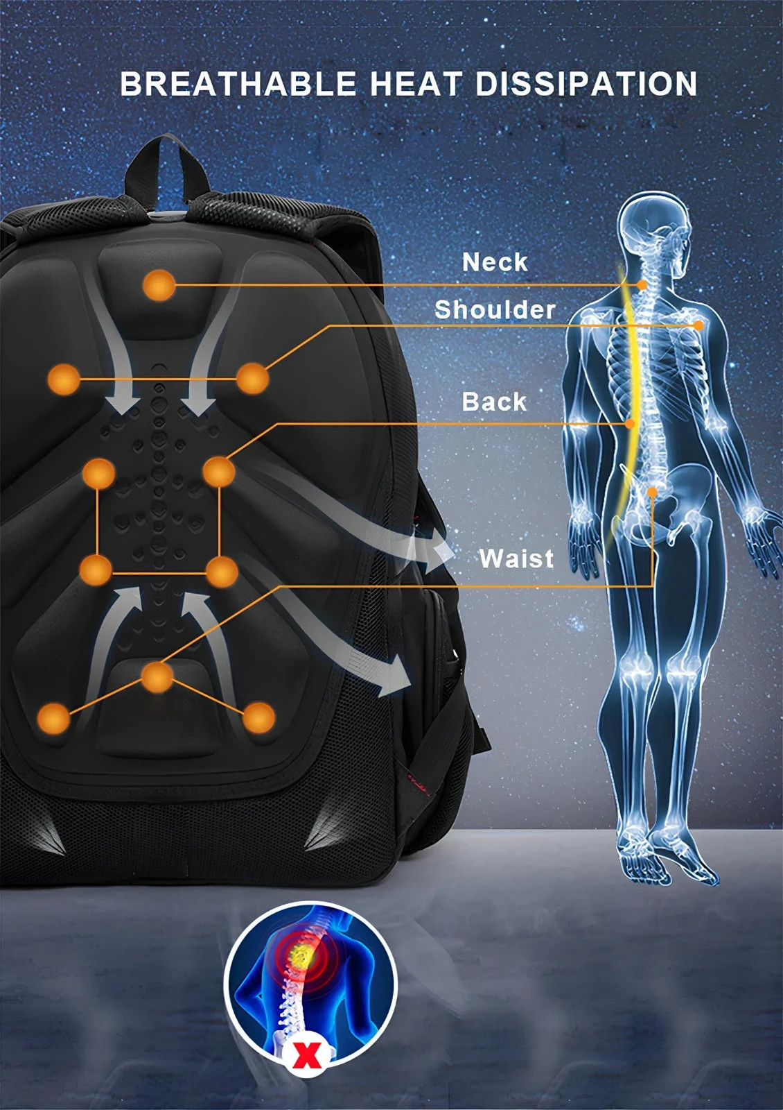 Waterproof 17.3/20 Inch Laptop Backpack Men USB Charging Swiss Backpack Travel