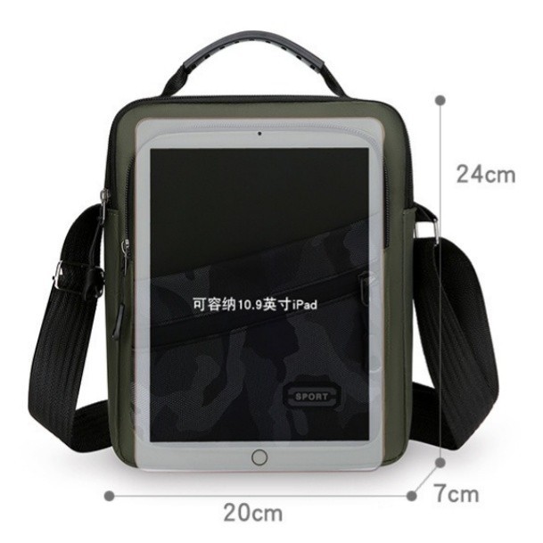 Men’s Navy Handbag Shoulder Bag Crossbody Casual Camouflage Style