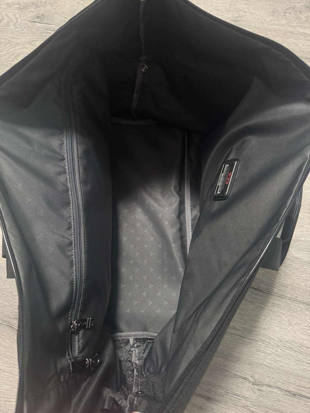 TUMI Used Once Alpha Ballistic Nylon Black Satchel Duffle Bag Travel