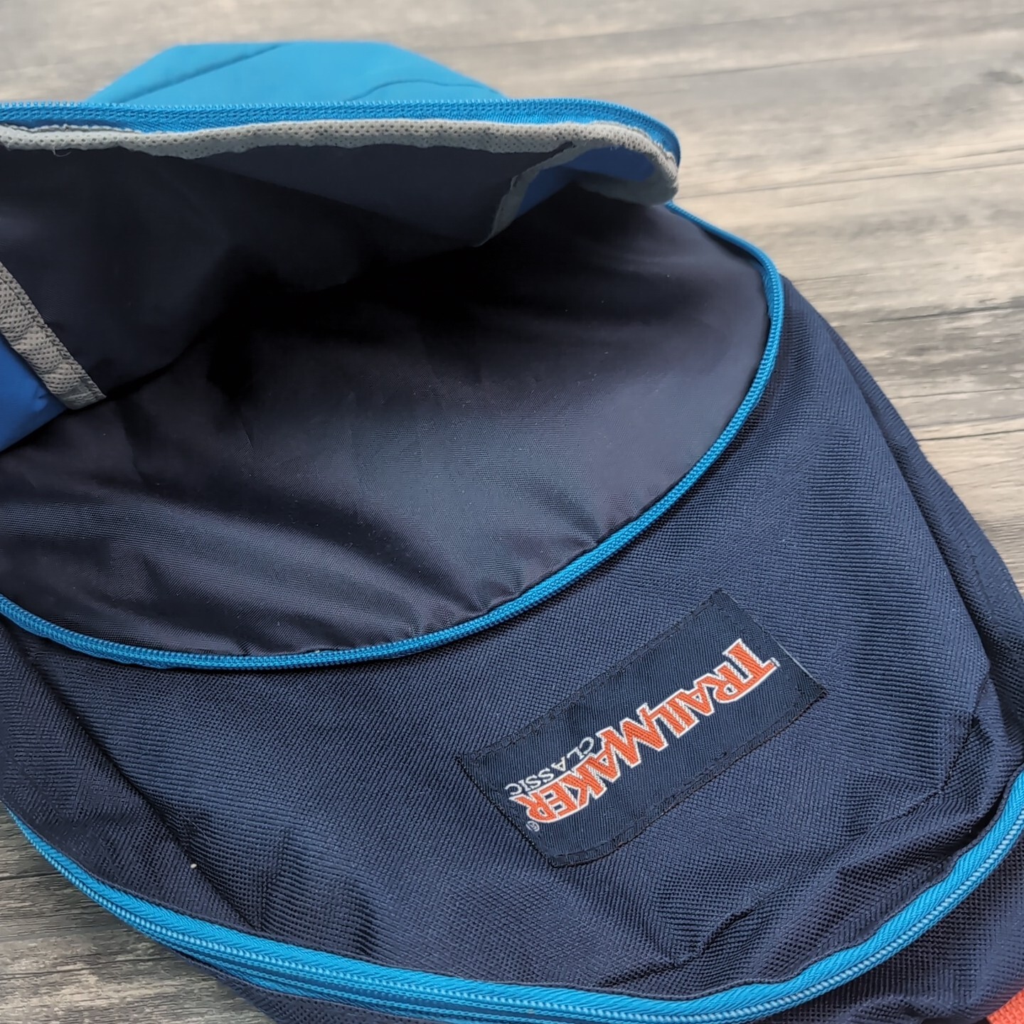 Trail Maker Classic Backpack Royal Blue/ Sky Blue Color With Orange Day Bag