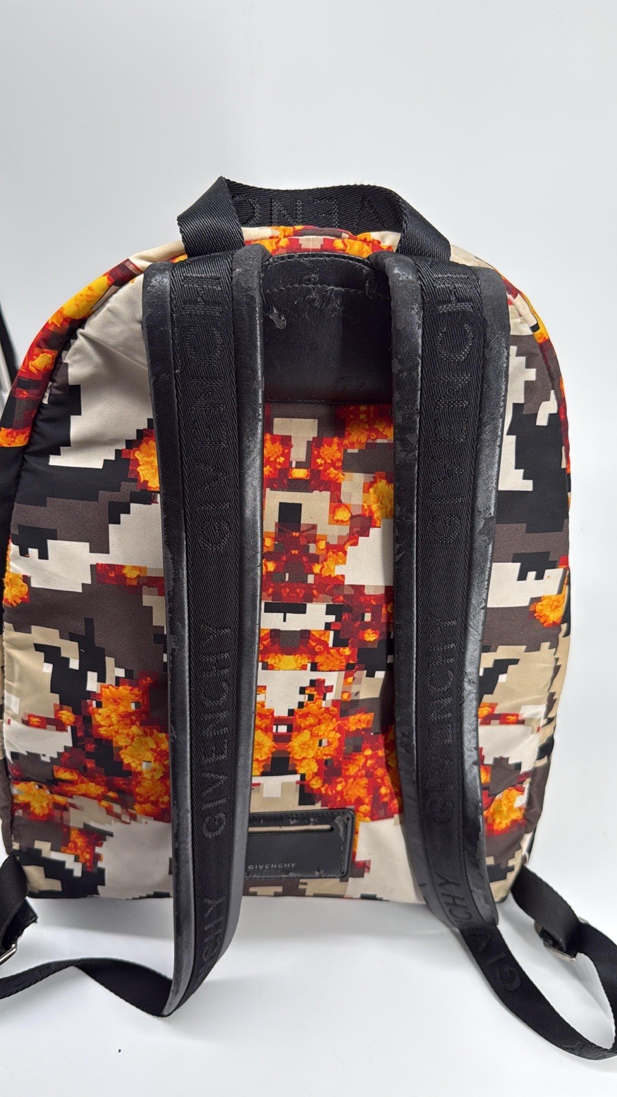 Givenchy Paris Multicolor Backpack Men’s Orange Black
