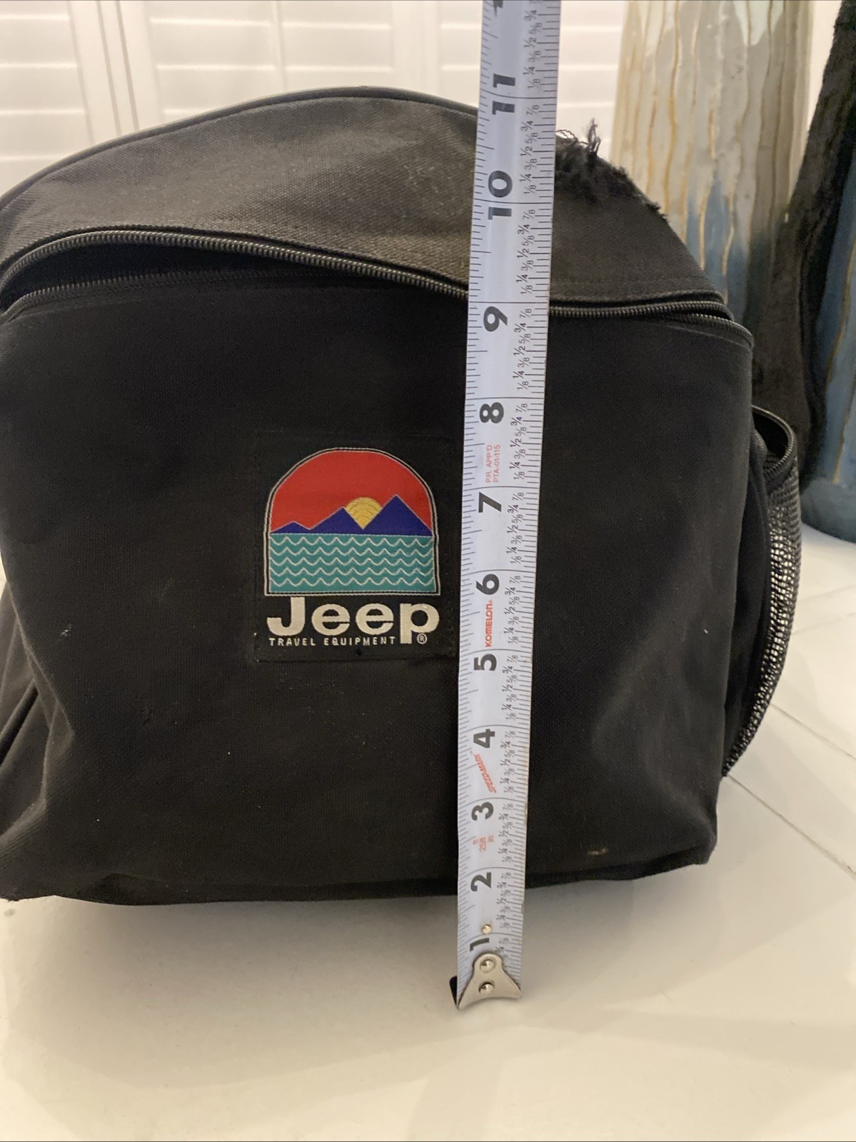 JEEP Authentic Sport Gear Duffel Bag Black Jeep Travel Gear Vintage Read