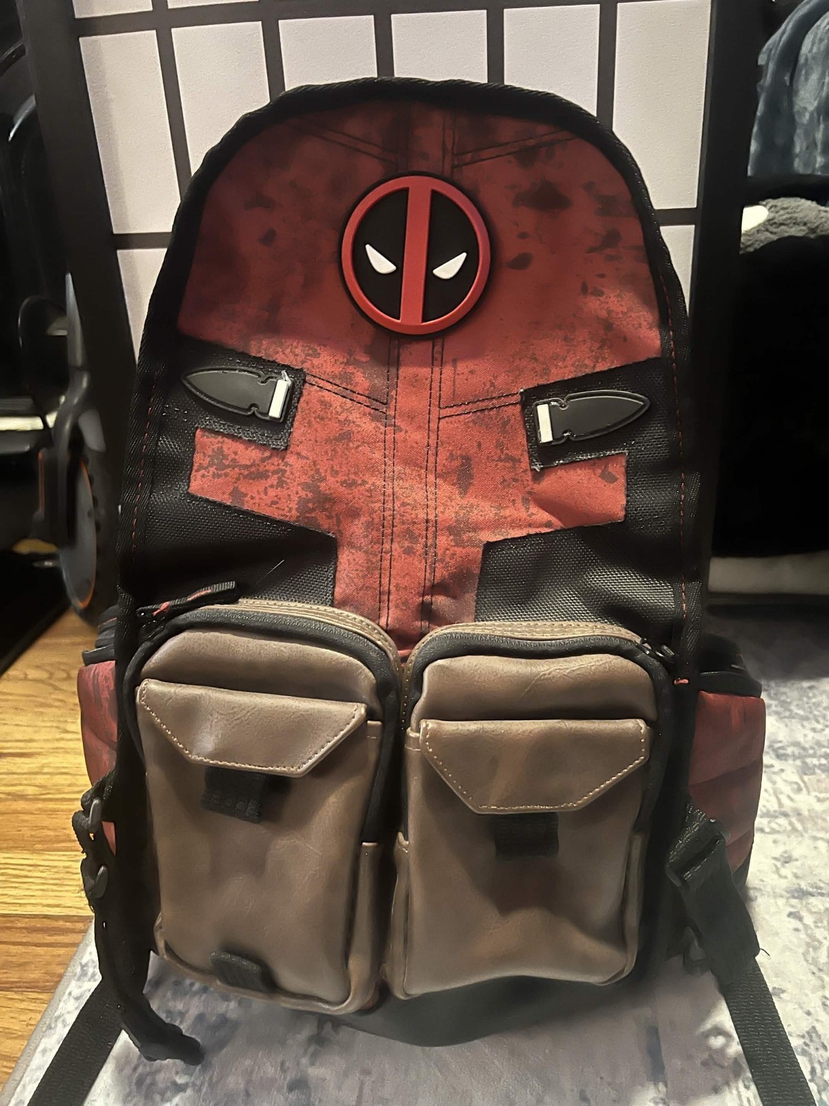 Marvel Comics Deadpool Cosplay Backpack Knapsack Travel Bag Laptop Bag