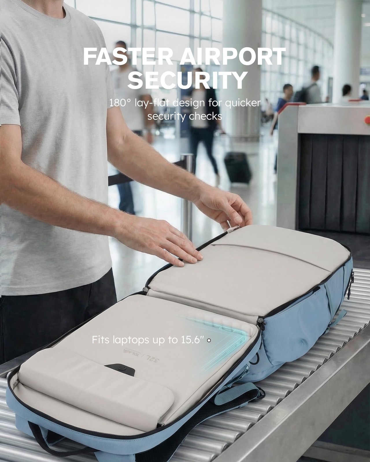 Travel Laptop Backpack 32L, TSA Friendly Flight Approved Computer Work Busine…