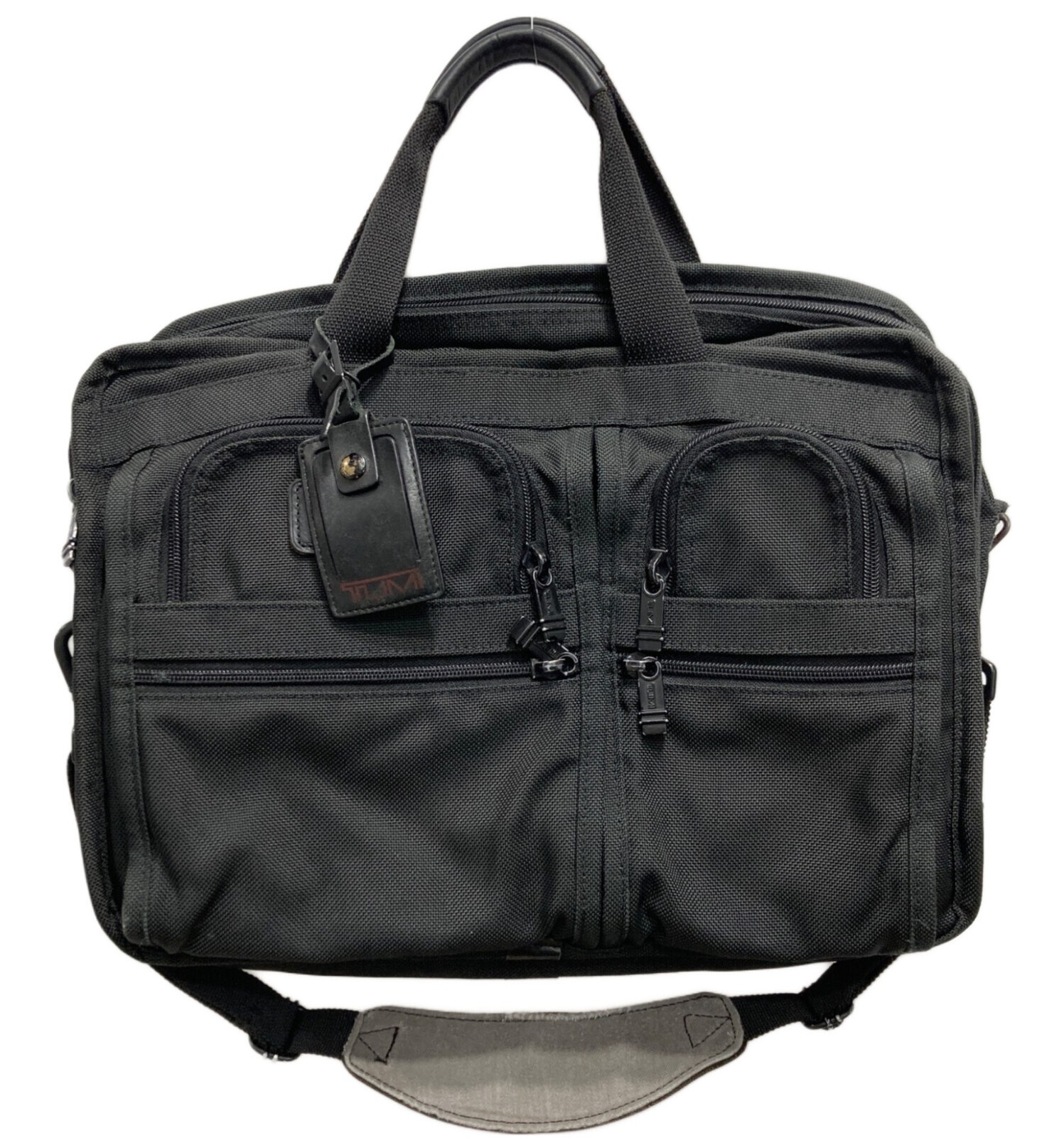 TUMI Alpha Bravo 2-Way Briefcase Black Nylon Men Business Handbag 2608D3