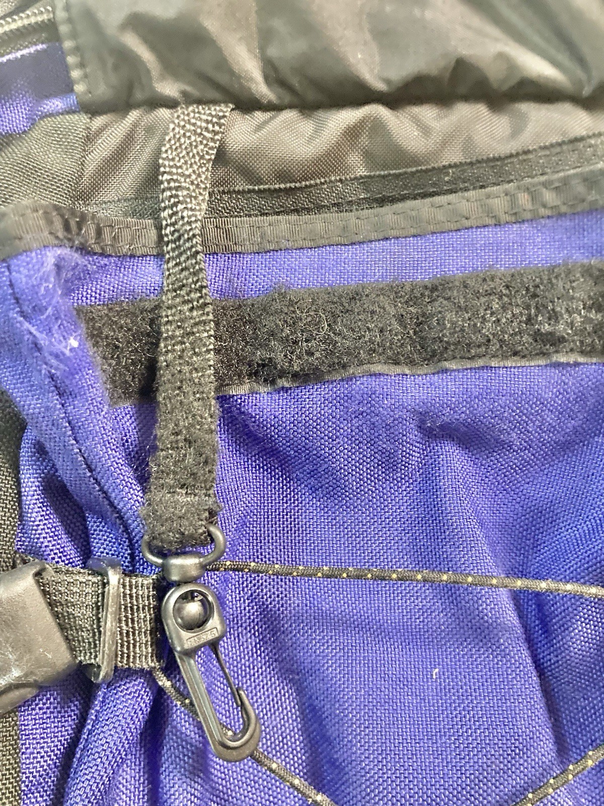 L.L Bean Nylon Backpack Purple And Black 18×14 (100)