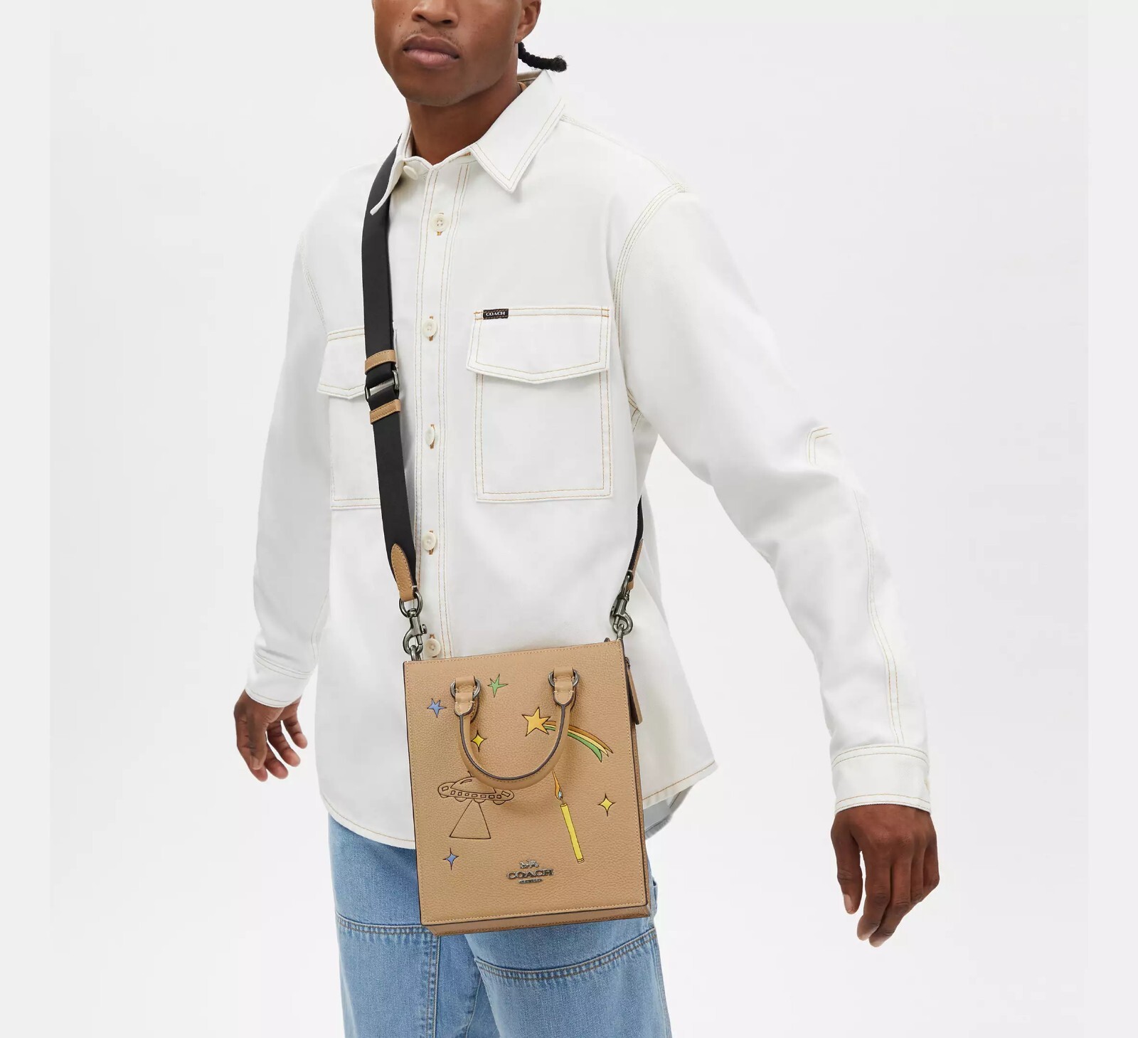 Coach X Observed By Us By Dylan Tote Bag CU550 / Tan / Alien / Crossbody