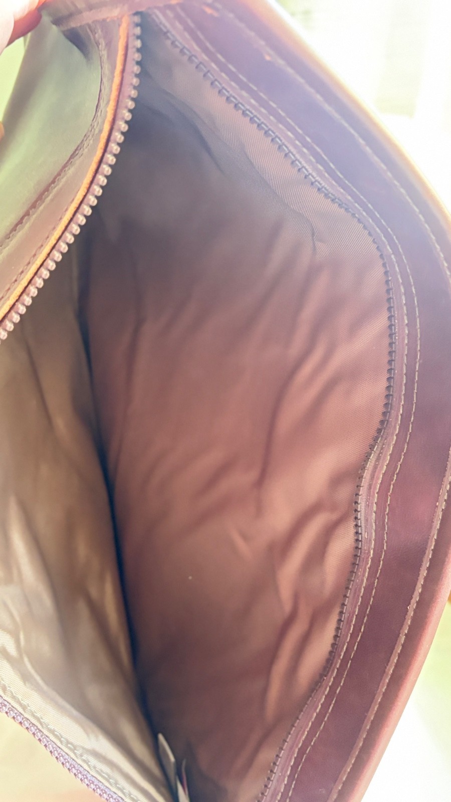 Vintage Duluth Pack Leather Attache Portfolio Folder Professional Pouch Bag Brow