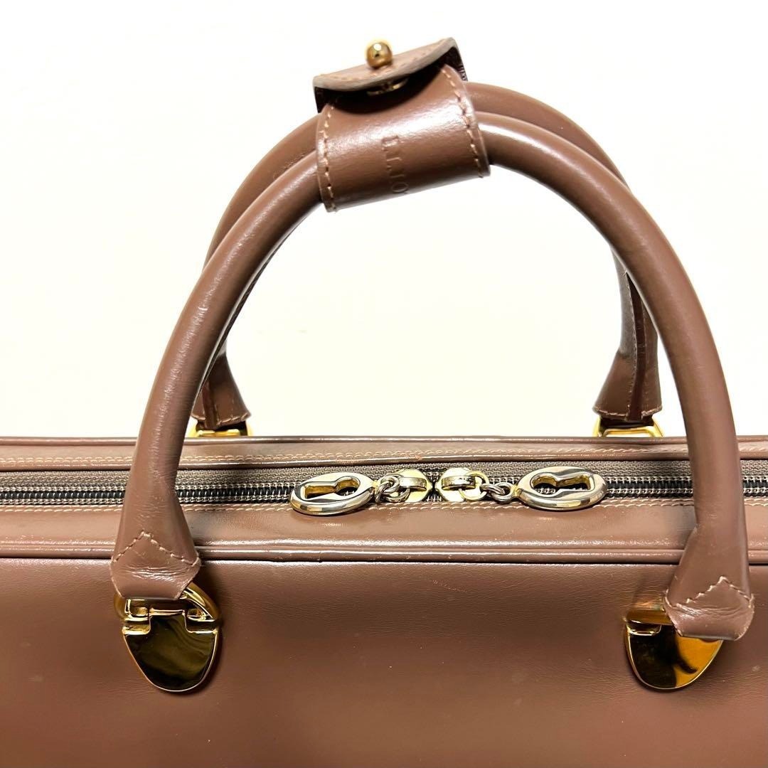 GIANFRANCO LOTTI Business Bag Briefcase Handbag Leather in Brown USED Good Cond