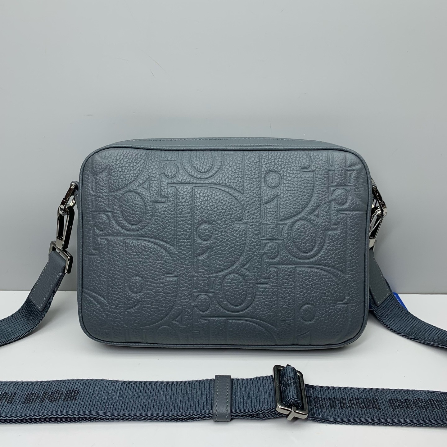 Dior Pre-Owned Authentic Crossbody Bag Dark Grey Free Shipping 23x16x6cm