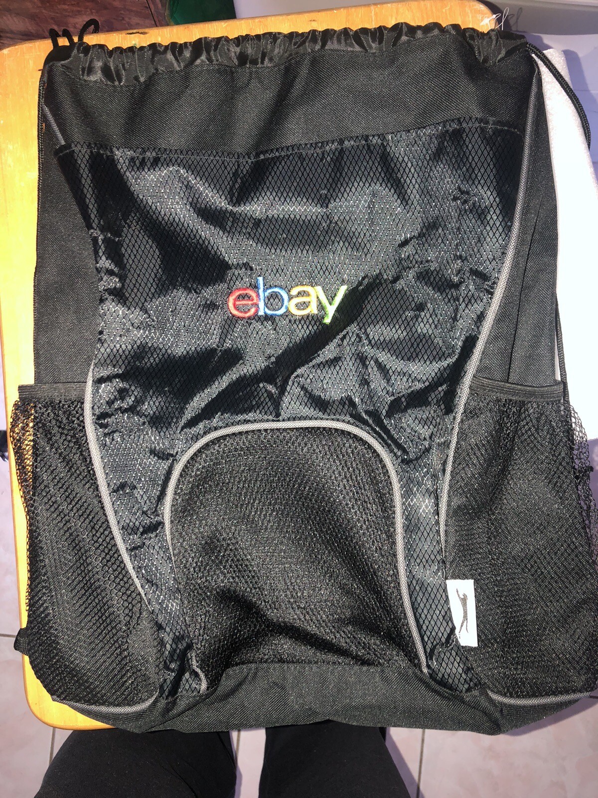 Backpack bag Slazenger Drawstring Backpack with eBay Logo