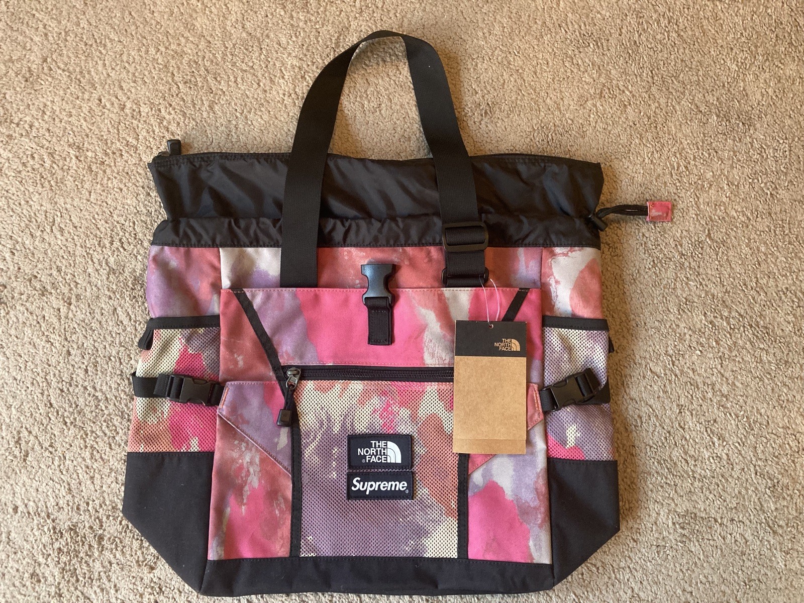 SUPREME New York x The North Face Adventure Cargo Tote multicolor NEW S/S 2020