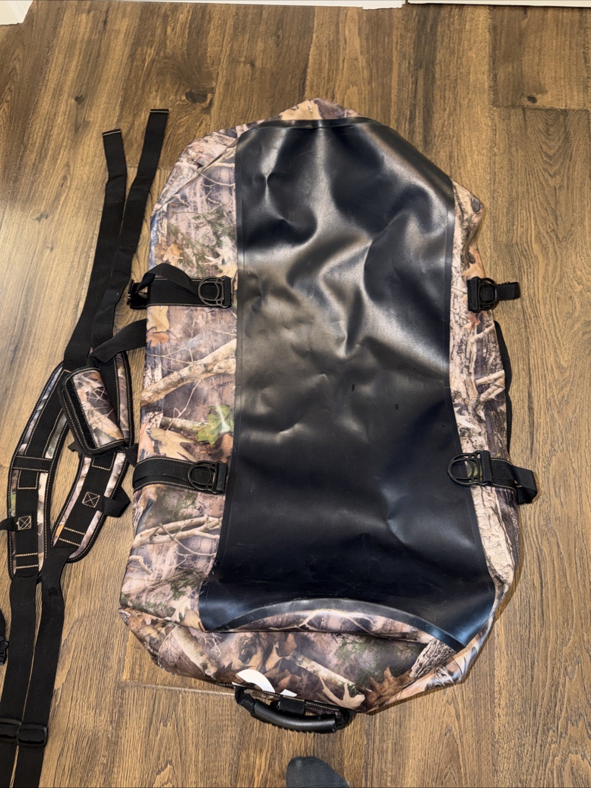 Retired RTIC Waterproof Duffle Bag 140L Kanati Camo Backpack Straps Heavy Duty
