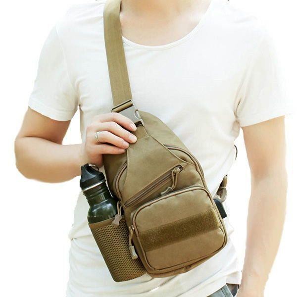 Men Backpack Tactical Sling Shoulder Bag Molle Travel Chest Pack Outdoor Hiking
